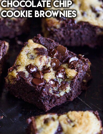 50 Brownie Recipes: Chocolate Chip Cookie Brownies