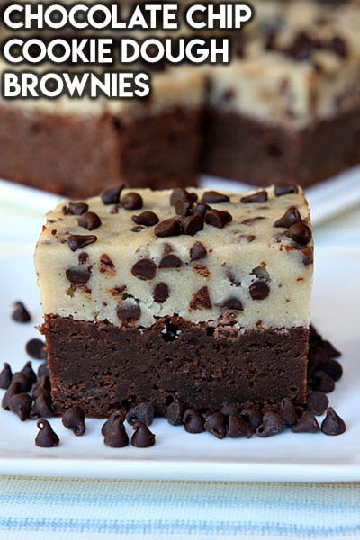 50 Brownie Recipes: Chocolate Chip Cookie Dough Brownies