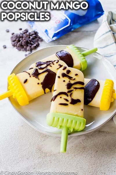 50 Popsicle Recipes: Coconut Mango Popsicles