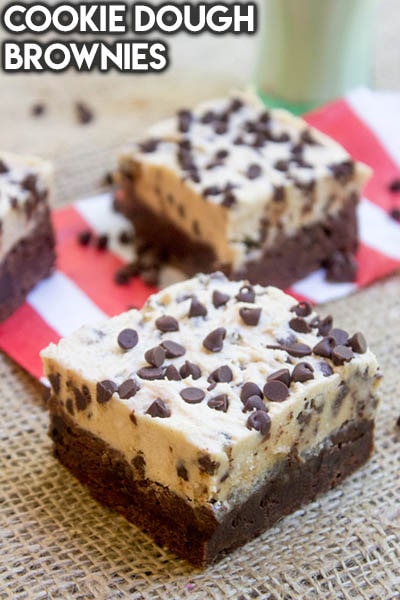 50 Brownie Recipes: Cookie Dough Brownies