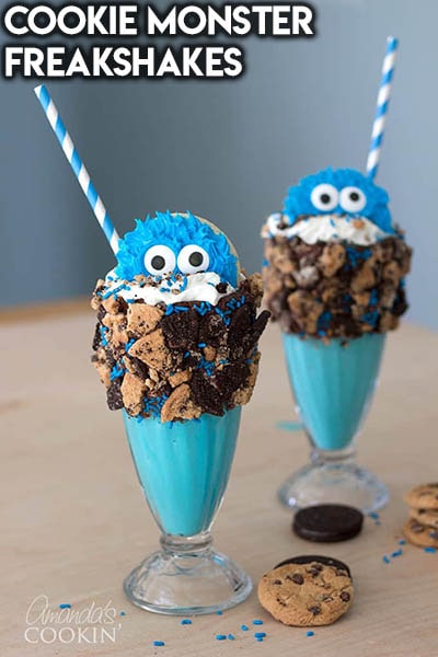 45 Milkshake Recipes: Cookie Monster Freakshakes