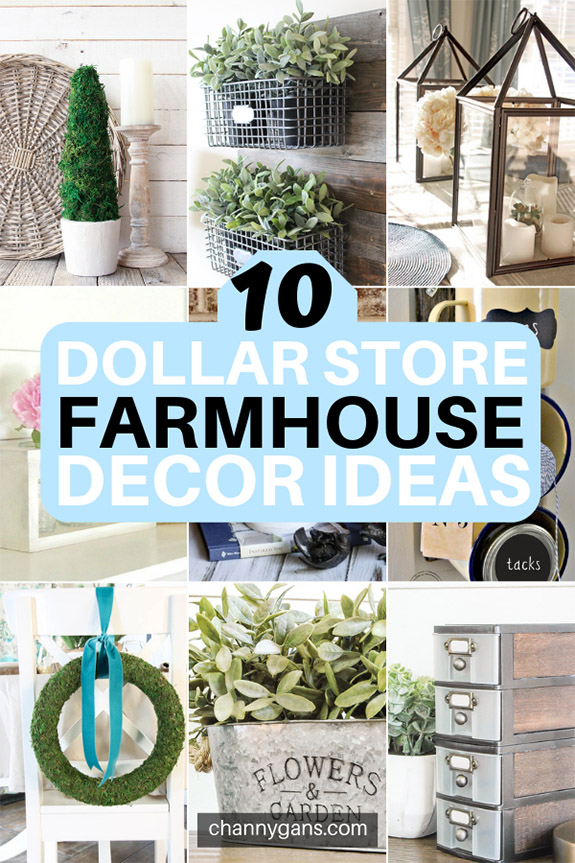 Are you loving Farmhouse style decor right now? Luckily you can easily DIY farmhouse decor with these easy dollar store farmhouse decor ideas and tips.
