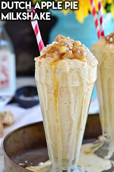 45 Milkshake Recipes: Dutch Apple Pie Milkshake