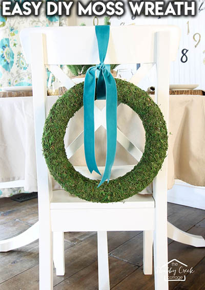 10 Dollar Store Farmhouse Decor Ideas: Easy DIY Moss Wreath