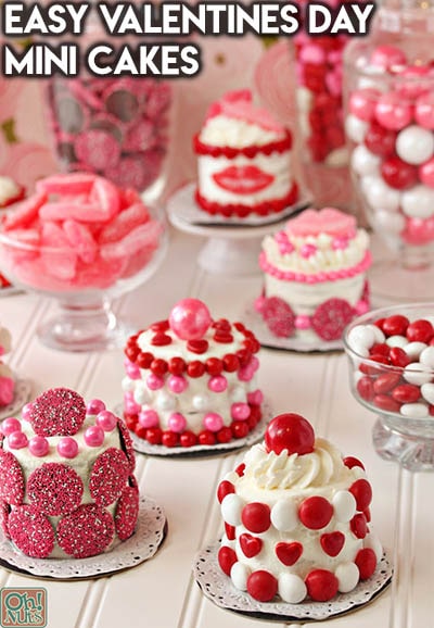 30 Valentines Day Cupcakes: Easy Valentines Day Mini Cakes