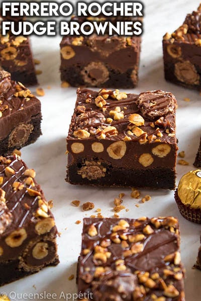 50 Brownie Recipes: Ferrero Rocher Fudge Brownies