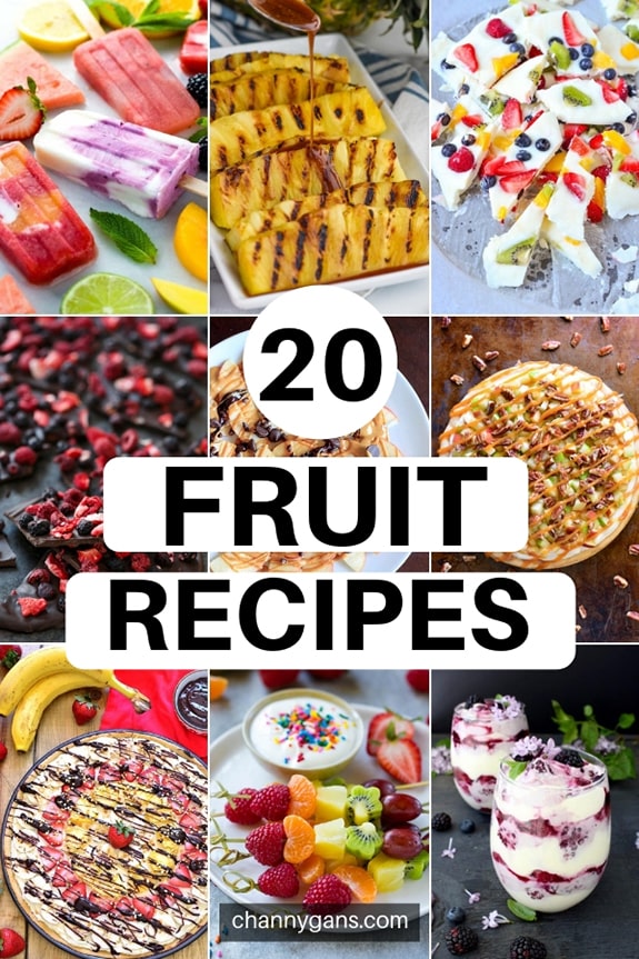 20 Fun Fruit Recipes. Fruit is certainly not only for breakfast or snacks - they make great desserts too! Try some of these fruit recipes to make a delicious and healthier dessert.