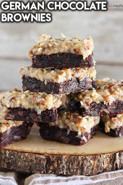 50 Brownie Recipes: German Chocolate Brownies