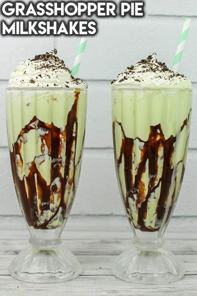 45 Milkshake Recipes: Grasshopper Pie Milkshakes