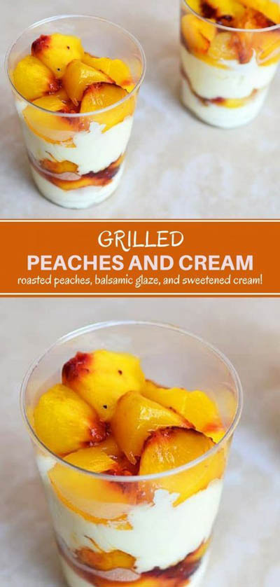 20 Fruit Recipes: Grilled Peaches and Cream