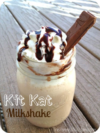 45 Milkshake Recipes: Kit Kat Milkshake