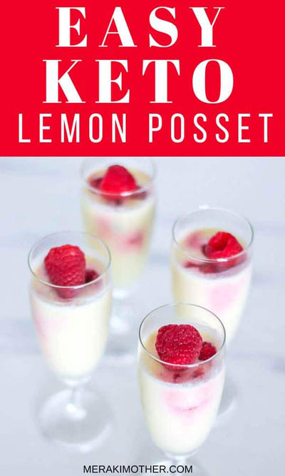 20 Keto Valentines Dessert Recipes: Lemon Posset Keto Dessert Recipe