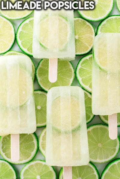 50 Popsicle Recipes: Limeade Popsicles