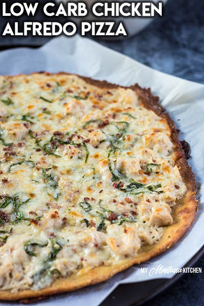 16 Keto Pizza Recipes: Low Carb Chicken Alfredo Pizza