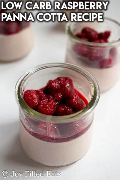 20 Keto Valentines Dessert Recipes: Low Carb Raspberry Panna Cotta Recipe