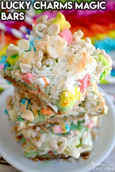 28 Magic Cookie Bars: Lucky Charms Magic Bars