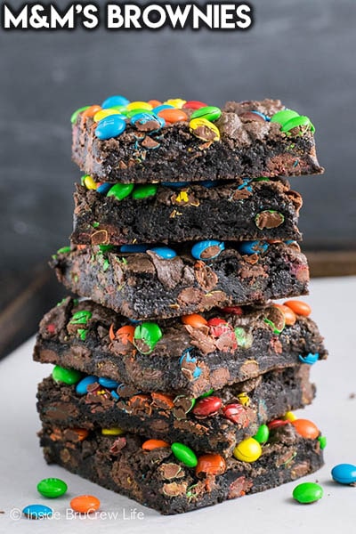 50 Brownie Recipes: M&M’s Brownies
