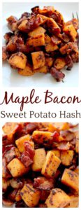 35 Sweet Potato Recipes: Maple Bacon Sweet Potato Hash Recipe