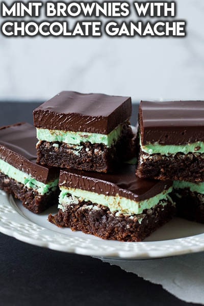 50 Brownie Recipes: Mint Brownies with Chocolate Ganache