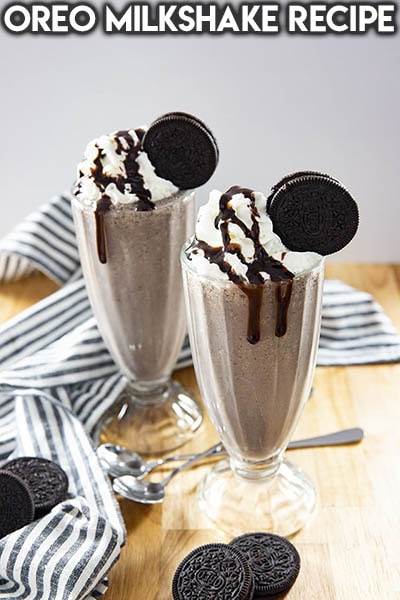 45 Milkshake Recipes: Oreo Milkshake Recipe