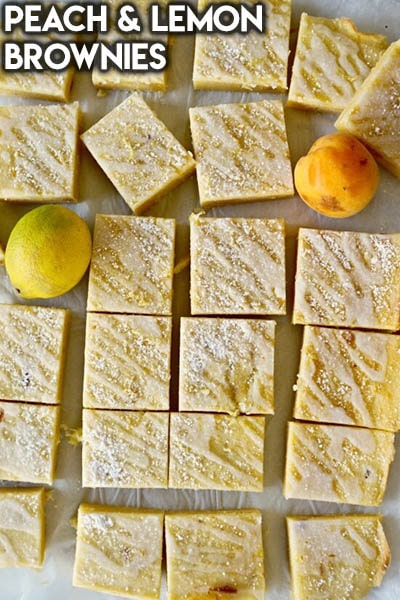 50 Brownie Recipes: Peach & Lemon Brownies