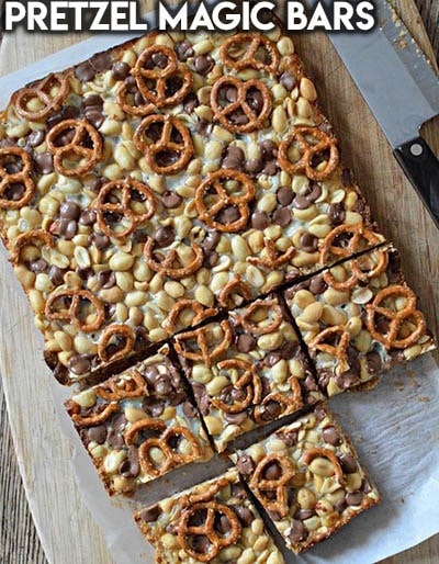 28 Magic Cookie Bars: Pretzel Magic Bars