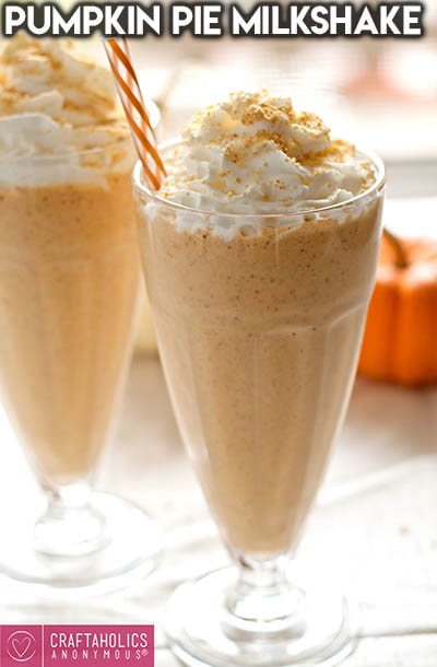 45 Milkshake Recipes: Pumpkin Pie Milkshake