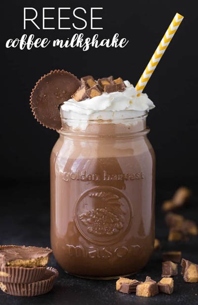 45 Milkshake Recipes: Reese Coffee Milkshake