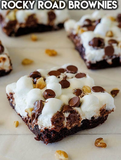 50 Brownie Recipes: Rocky Road Brownies