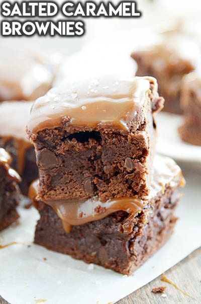 50 Brownie Recipes: Salted Caramel Brownies