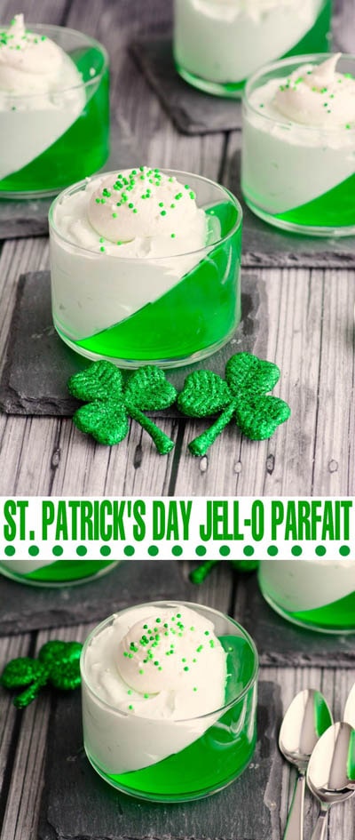 50 St. Patrick's Day Desserts: St. Patrick's Day Gelee-Parfait