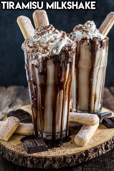 45 Milkshake Recipes: Tiramisu Milkshake