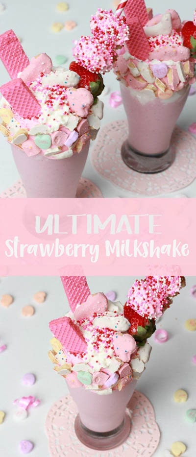 45 Milkshake Recipes: Ultimate Strawberry Milkshake