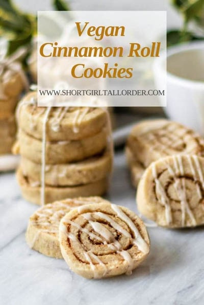 30 Vegan Cookie Recipes: Vegan Cinnamon Roll Cookies