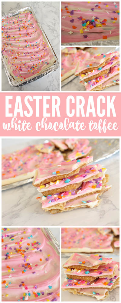 20 Easter Dessert Ideas: Easter Crack White Chocolate Toffee Recipe