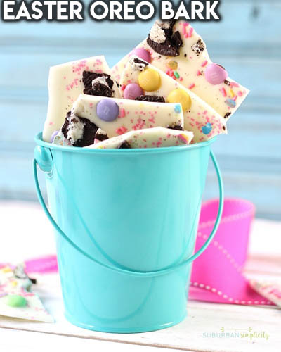 20 Easter Dessert Ideas: Easter Oreo Bark