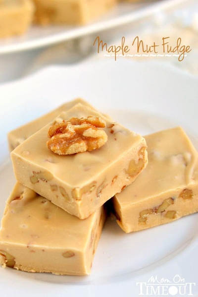 25 Fantastic Fudge Recipes: Maple Nut Fudge