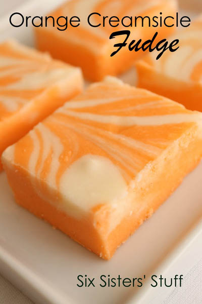 25 Fantastic Fudge Recipes: Orange Creamsicle Fudge