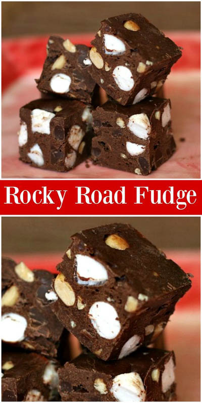 25 Fantastic Fudge Recipes: Rocky Road Fudge