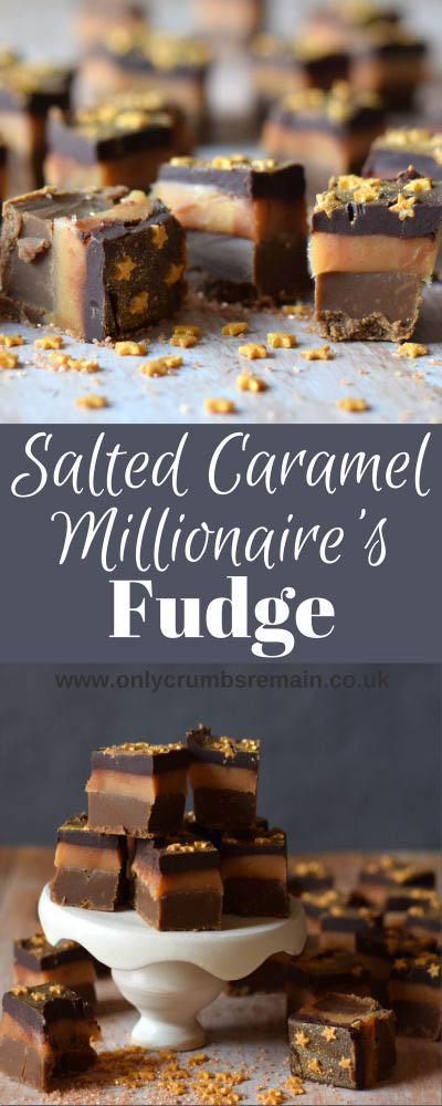 25 Fantastic Fudge Recipes: Salted Caramel Millionaires Fudge
