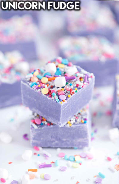 25 Fantastic Fudge Recipes: Unicorn Fudge