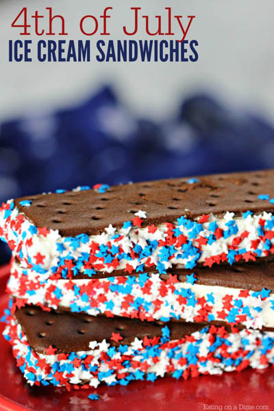 20 Best 4th Of July Dessert Ideas: 4th Of July Ice Cream Sandwich Recipe