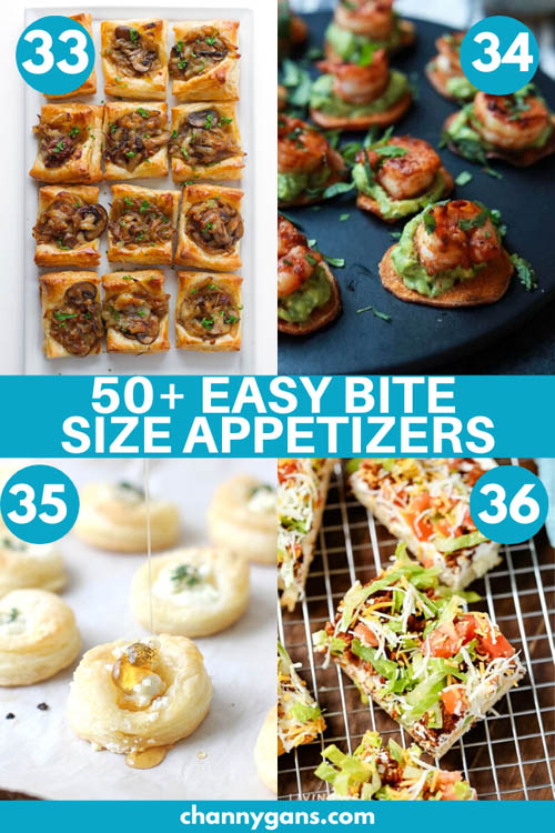 50+ Easy Bite Size Appetizers