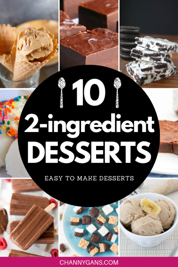 What's better than dessert? 2 ingredient desserts of course! You cannot go wrong with these few ingredient dessert recipes. The fewer ingredients, the less prep work and clean up. What's not to love? 