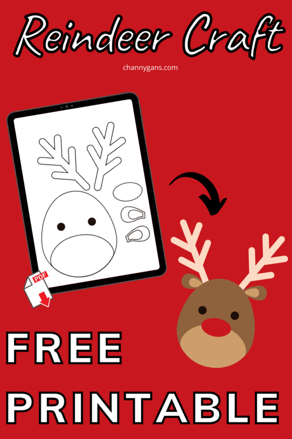 Free Printable Reindeer Craft For Kids